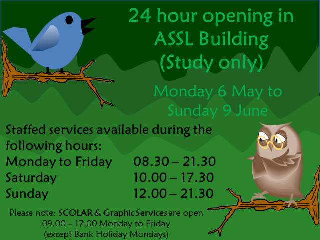 24 hour opening in ASSL Builsing 